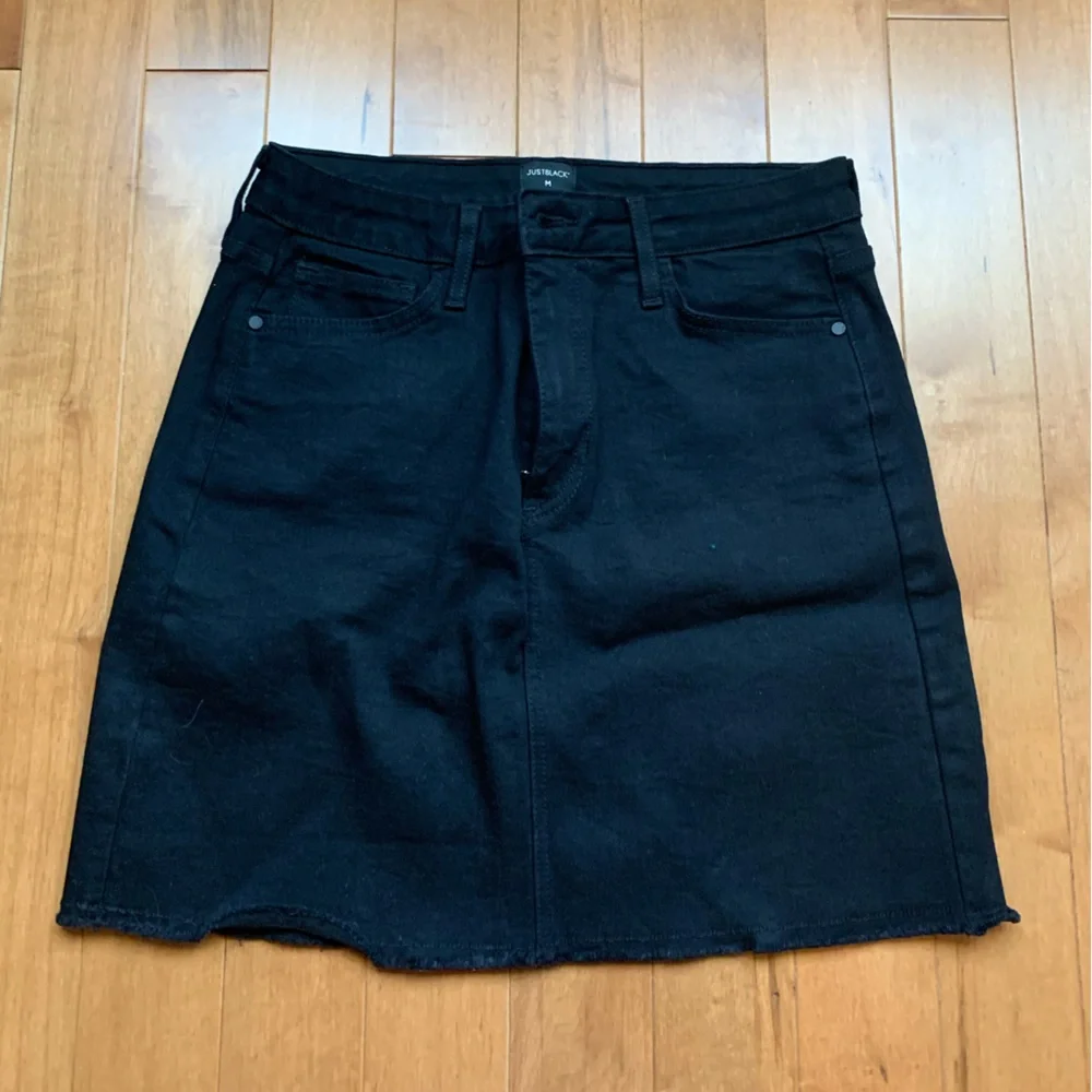 Just Black Denim Skirt - Picture 1 of 6